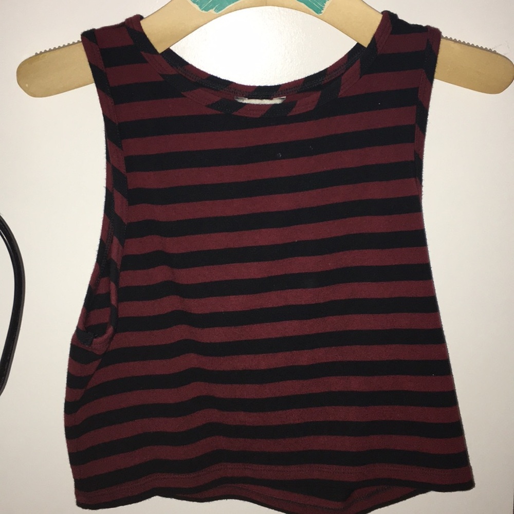 Forever 21 Red/Black crop top